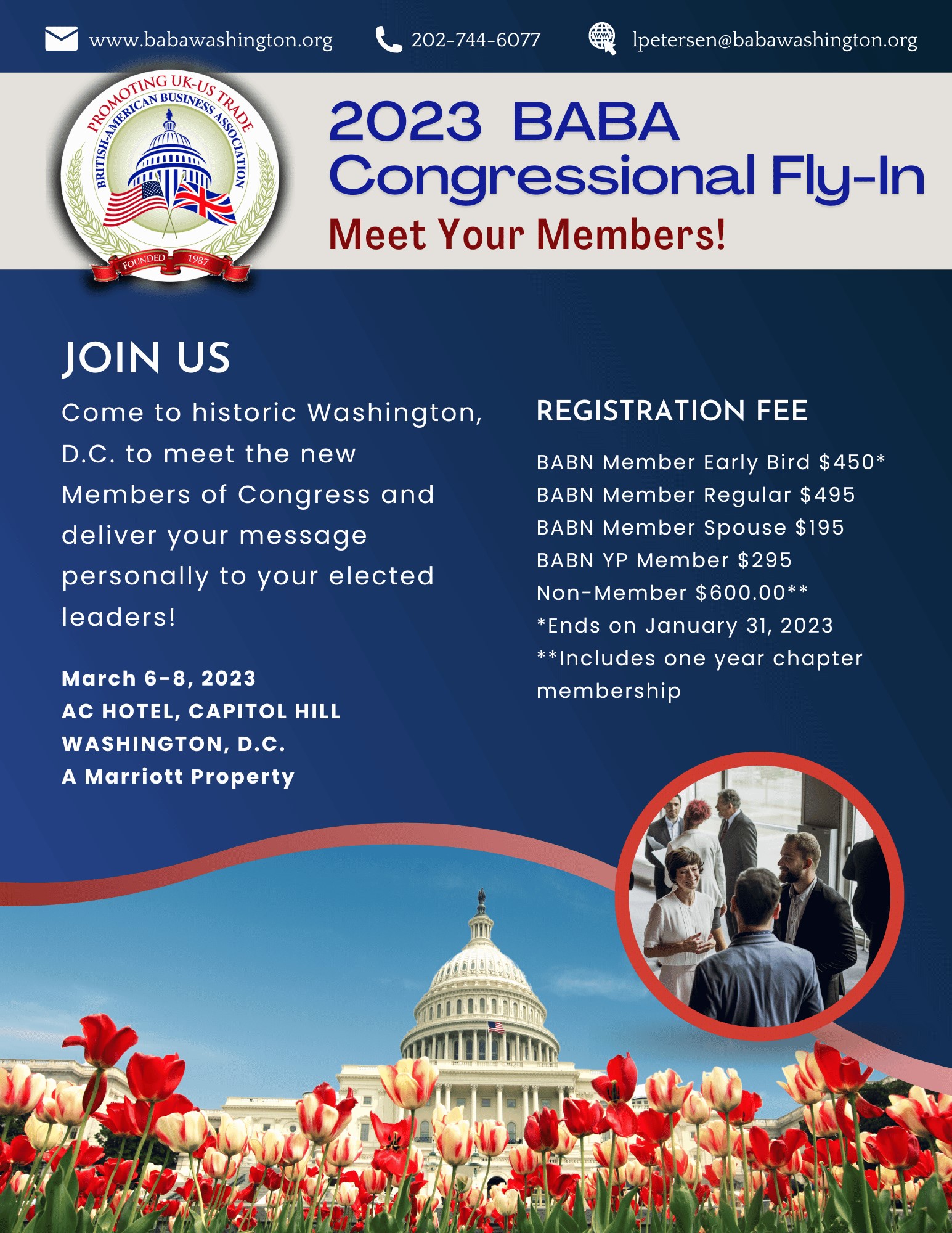 Meet Your Members BABA Congressional Fly In