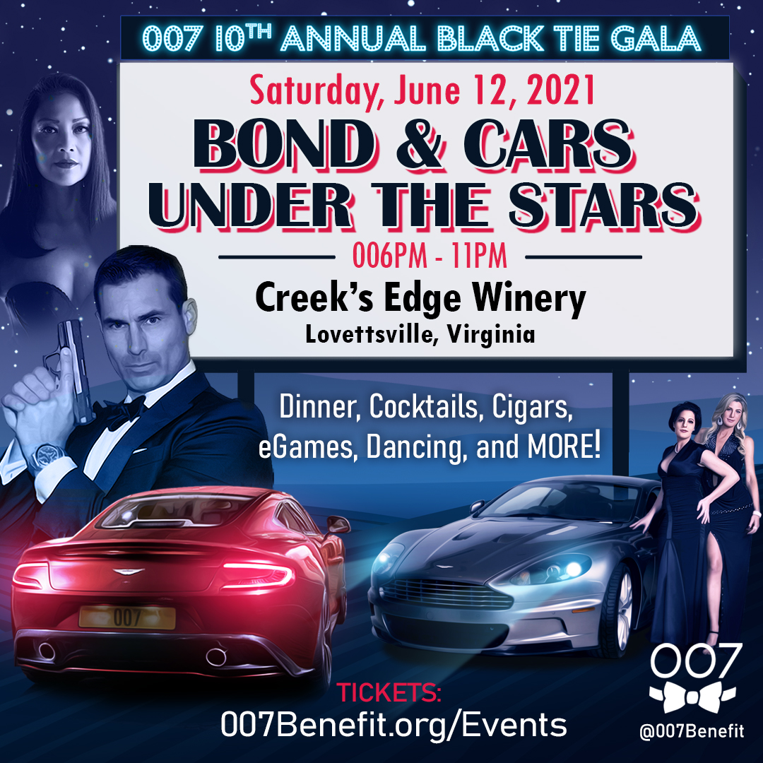 10th Annual 007 Black Tie: “Bond & Cars Under the Stars”